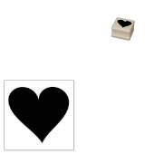 Stevige hart rubberen stempel met optioneel handva (Gestempeld)