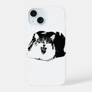Stevige Hoes, Kat Merk iPhone 15 Hoesje