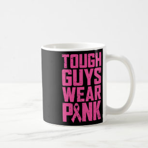 Stevige jongens Draag Roze Borstkanker Man B Koffiemok