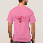 Stevige jongens Draag Roze T-shirt (Achterkant)