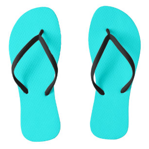 Stevige kleurencyaan teenslippers