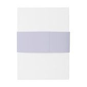 Stevige Lavendel Paarse Pastel Monogram Bruiloft Uitnodigingen Wikkel (Achterkant Voorbeeld)