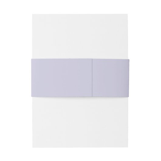 Stevige Lavendel Paarse Pastel Monogram Bruiloft Uitnodigingen Wikkel (Achterkant Voorbeeld)