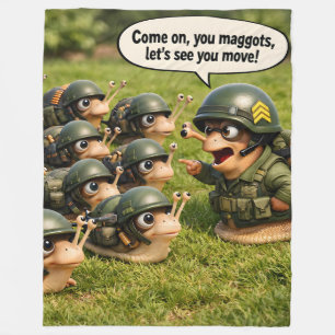 Stevige leger slakken drill sergeant vliesdeken fleece deken