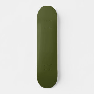 Stevige legergroene skateboard voor urbane straats