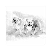 Stevige liefde rubberstempel (Afrduk)