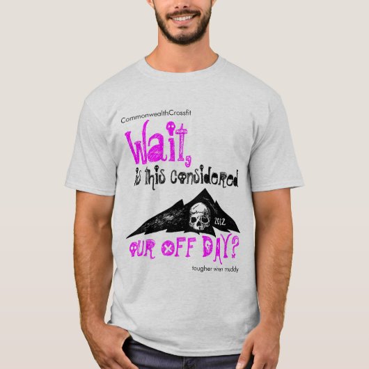 Stevige mudder op Silver American Apparel T-shirt (Voorkant)