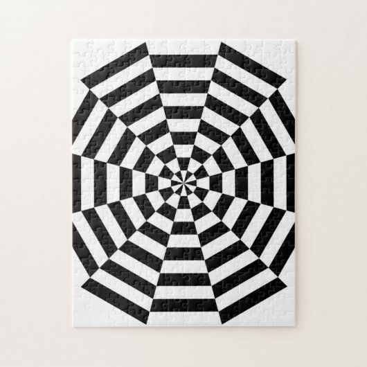 Stevige optische illusie-puzzel legpuzzel (Verticaal)