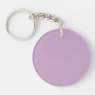 Stevige Pastel Lila Ronde Acrylen Sleutelhanger