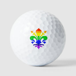 Stevige regenboog Fleur de Lis Golfballen