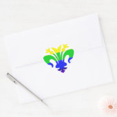 Stevige regenboog Fleur de Lis Hart Sticker (Envelop)