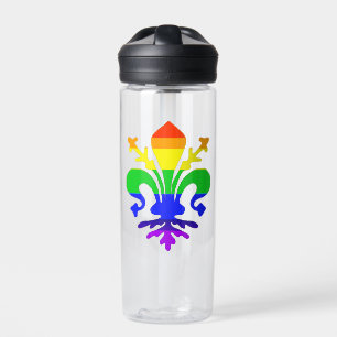 Stevige regenboog Fleur de Lis Waterfles