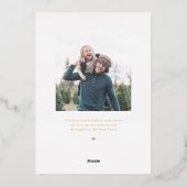 Stevige Schoone Collage FOIL Kerst Foto Kaart (Achterkant)