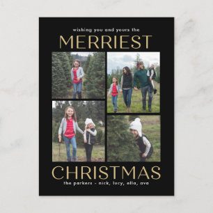 Stevige Schoone Collage Kerst Ansichtkaart Feestdagenkaart