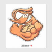 Stevige vent - Garnaal Sticker (Vel)