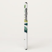 Stevige Waterverf Floral met Monogram Case-Mate iPhone Case (Achterkant/links)