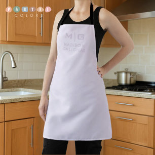 Stevige Zachte Licht Pastel Lavendel Paarse Kleur Schort