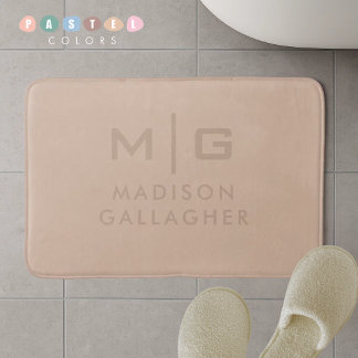 Stevige Zachte Licht Pastel Terracotta Beige Kleur Badmat