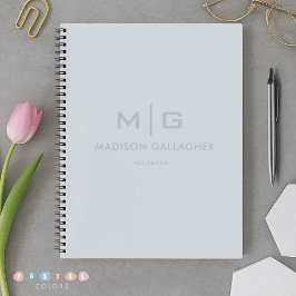 Stevige zachte lucht lichte pastel babyblauwe kleu notitieboek