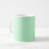 Stevige zachte mintgroene mok (Voorkant links)