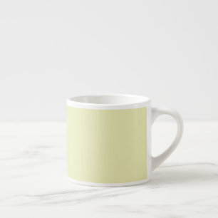 Stevige zachte pastelgele espressokop espresso kop