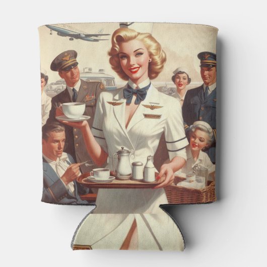  steward pin-up blikjeskoeler (Achterkant)