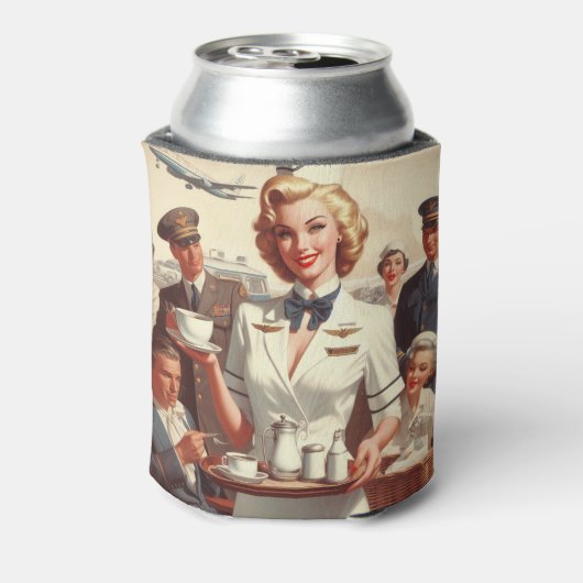  steward pin-up blikjeskoeler (Blikje Achterkant)