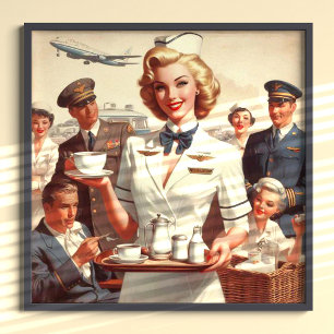  steward pin-up poster