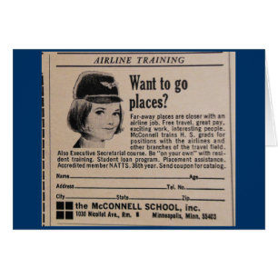  Stewardess Advertisement