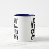 stewardess houdt van katten mok (Midden)