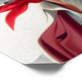  stewardess illustratie poster (Hoek)