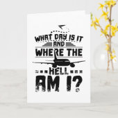 Stewardess what day is it kaart (Gele Bloem)