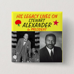 Stewart Alexander 2012 Vierkante Button 5,1 Cm