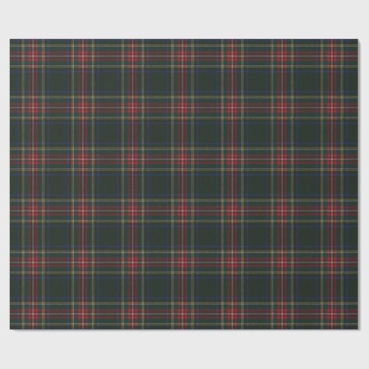 Stewart Black Modern Original Scottish Tartan Cadeaupapier (Vlak)