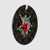 Stewart Black Tartan Grootouders Kerstmis Ornament (voorkant)