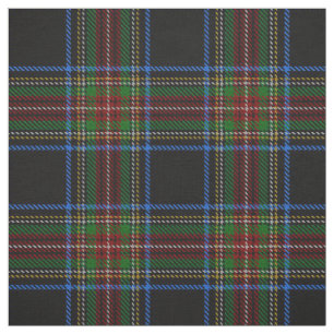 Stewart Black Tartan Stof