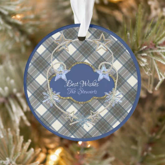 Stewart Blue Dress Ornament (Boom)