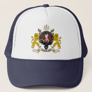 Stewart Clan Badge Tartan & Swords Trucker Pet