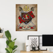 Stewart Clan Badge W/Crossed Swords Poster (Bureau à domicile)