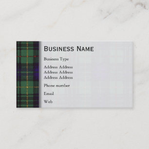 Stewart clan Hunting Pset Scottish tartan Visitekaartje