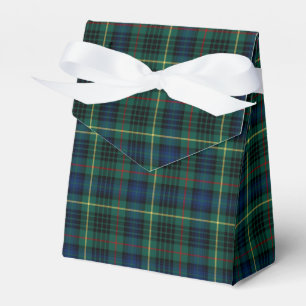 Stewart Clan jacht Tartan Green en Blue Pset Bedankdoosjes
