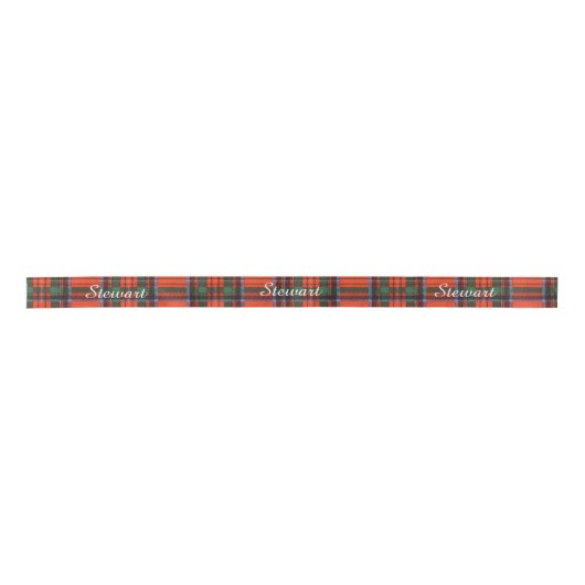 Stewart clan Pset Scottish tartan Lint (Voorkant)