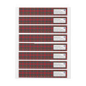 Stewart Clan Tartan met Thistle Return Address (Vel)