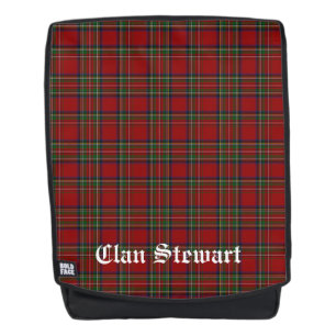 Stewart Clan Tartan Plaid Rugtassen