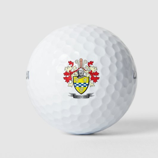 Stewart Family Crest Coat. Golfballen (Voorkant)