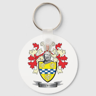 Stewart Family Crest Coat. Sleutelhanger