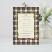 Stewart habille la carte de réponse Tartan moderne (Debout devant)
