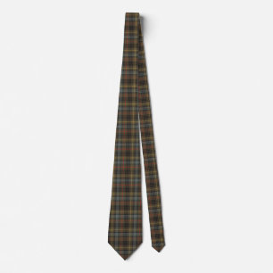 Stewart Hunting Weathered Tartan Pset Pattern Stropdas
