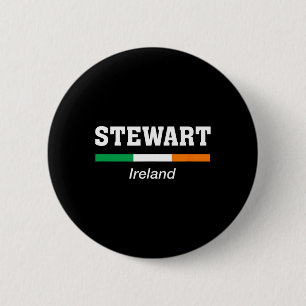 Stewart Ierse familienaam St. Patrick's Day Ierlan Ronde Button 5,7 Cm