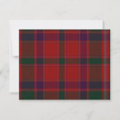Stewart Plaid Carte RSVP (Dos)